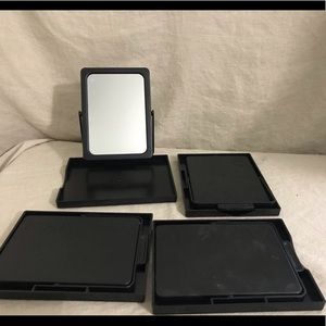 Set of 4 Mary Kay Makeup Mirrors and Tray Holder